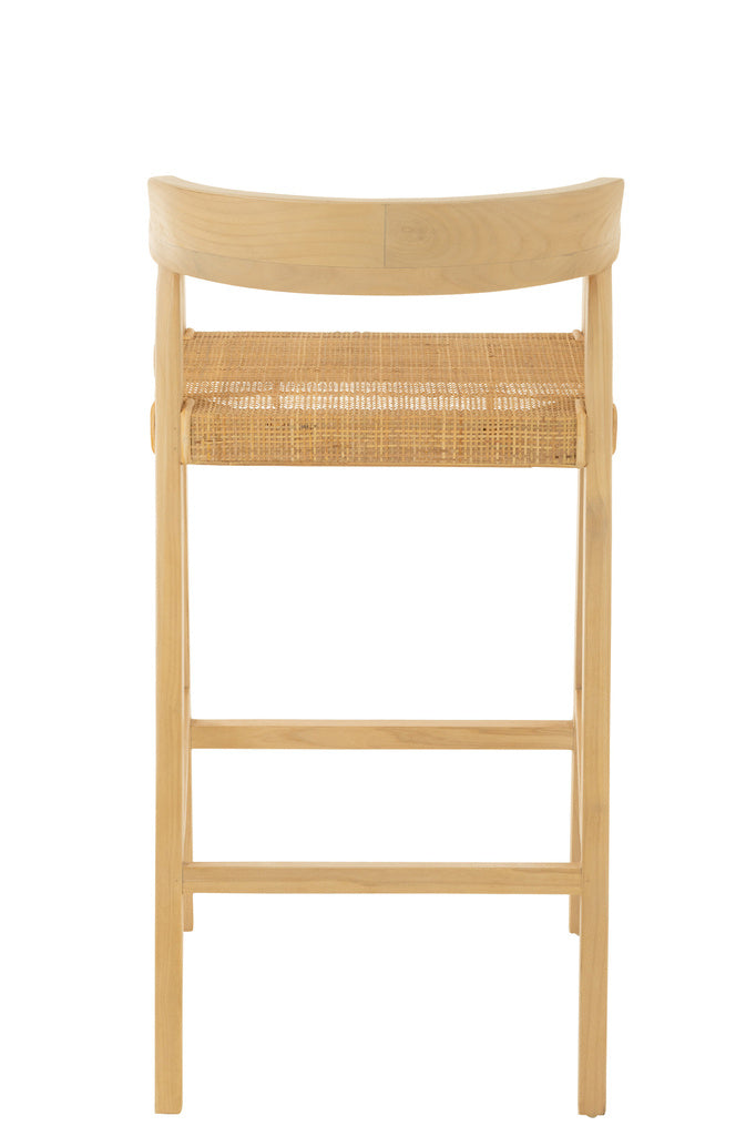 J-LINE BARKRUK EMMA – TEAK/RATTAN – NATUUR – 100 CM