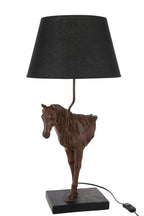 Tafellamp Paardenkop Polyresin Donkerbruin