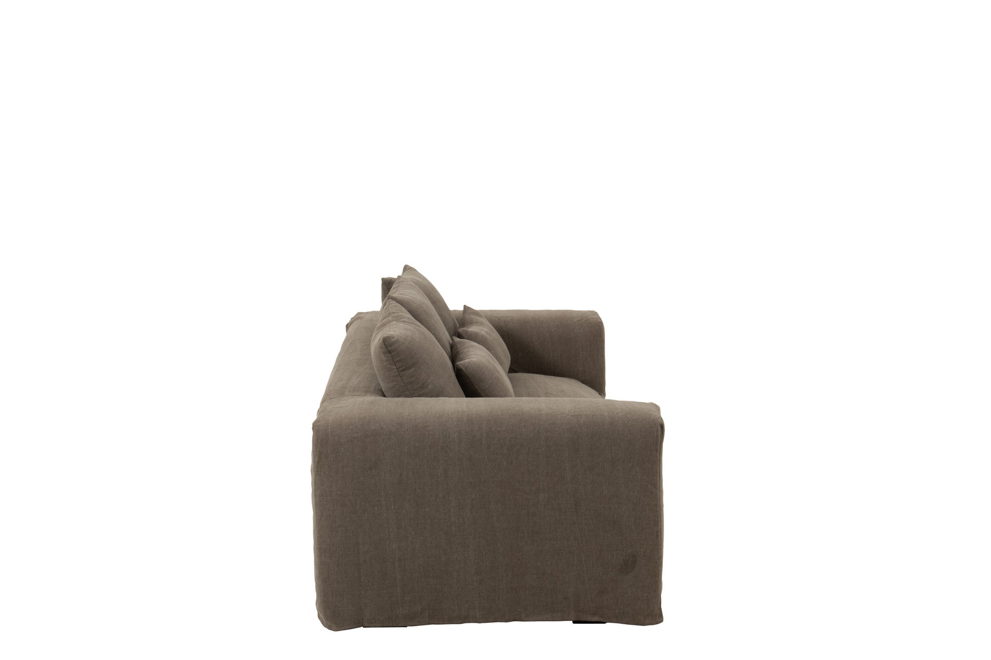 Hoes voor stoel + 5 kussens Monaco bank linnen Desert Taupe