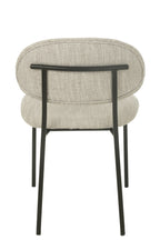 Eetkamerstoel Textiel/Metaal Beige
