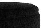 Opbergpoef Teddy Polyester Zwart