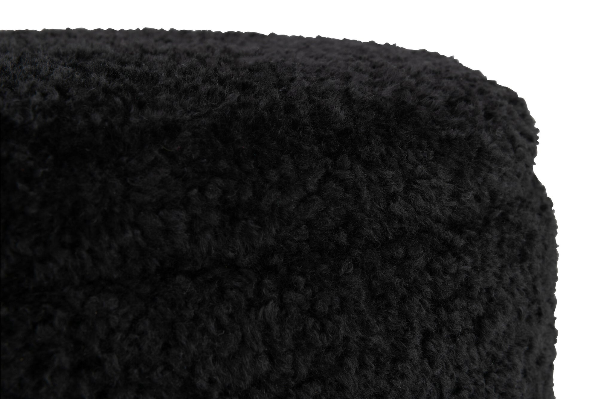 Opbergpoef Teddy Polyester Zwart