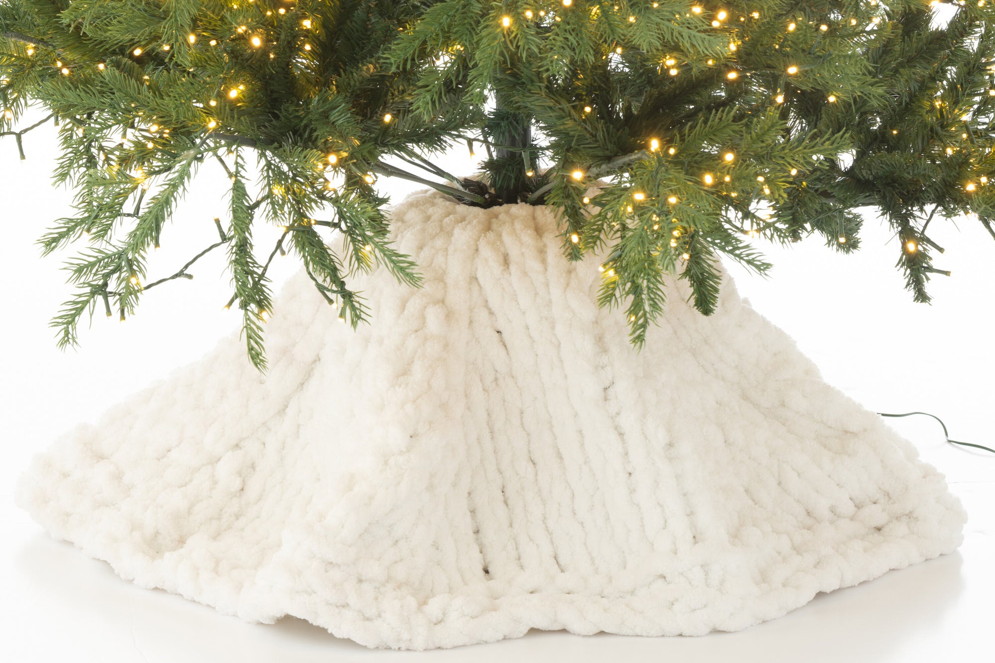 J-LINE KERSTBOOMROK GEBREID POLYESTER WIT