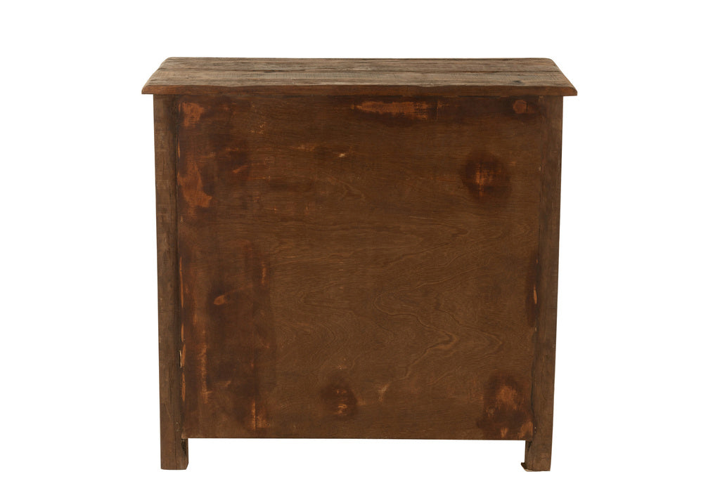 J-LINE KAST VINTAGE – GERECYCLED HOUT BRUIN