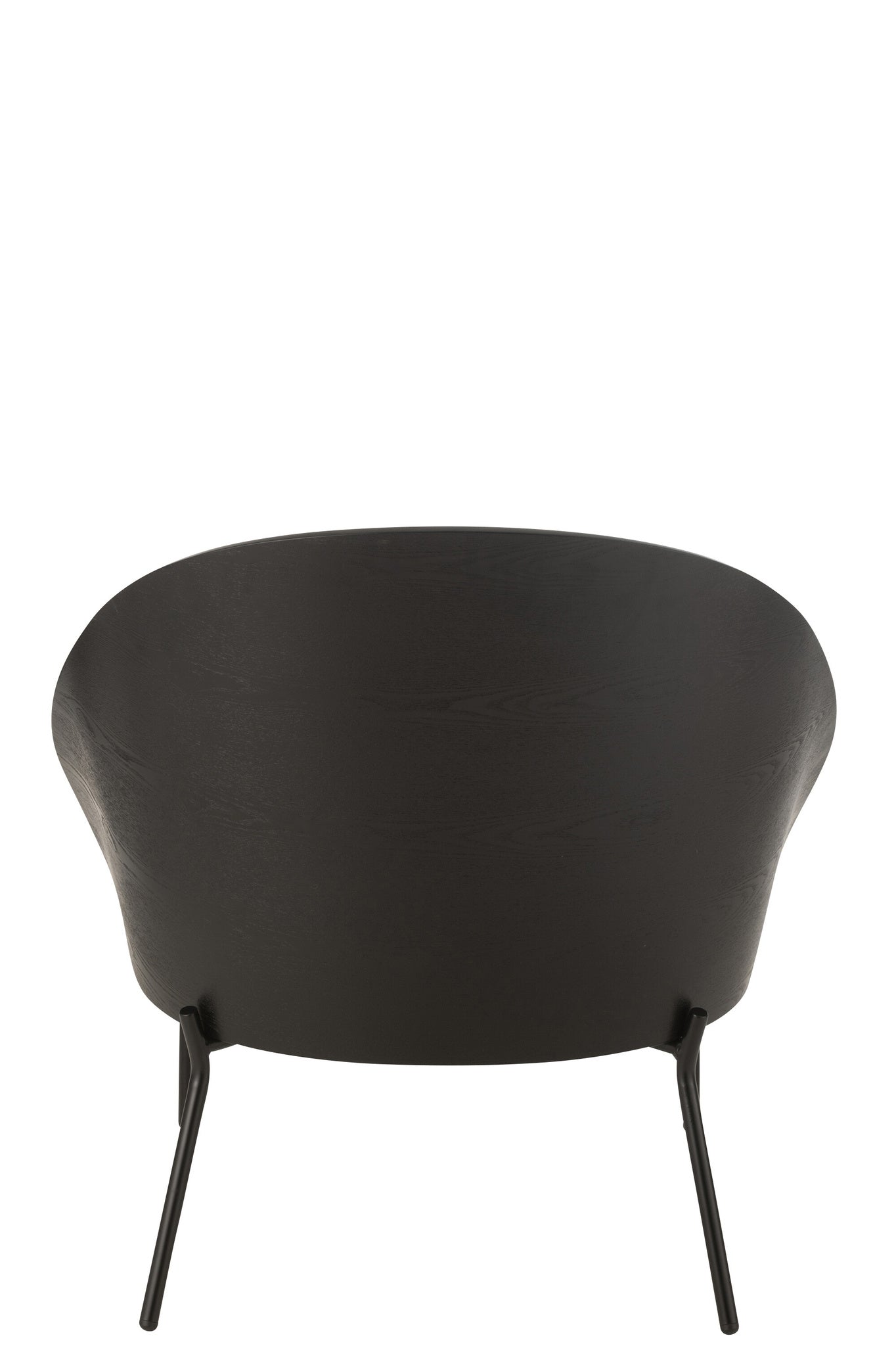 Loungefauteuil Lone Hout/Metaal Zwart/Grijs
