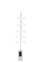 J-LINE BOOM LED CILINDER VOET IJZER WIT GROOT