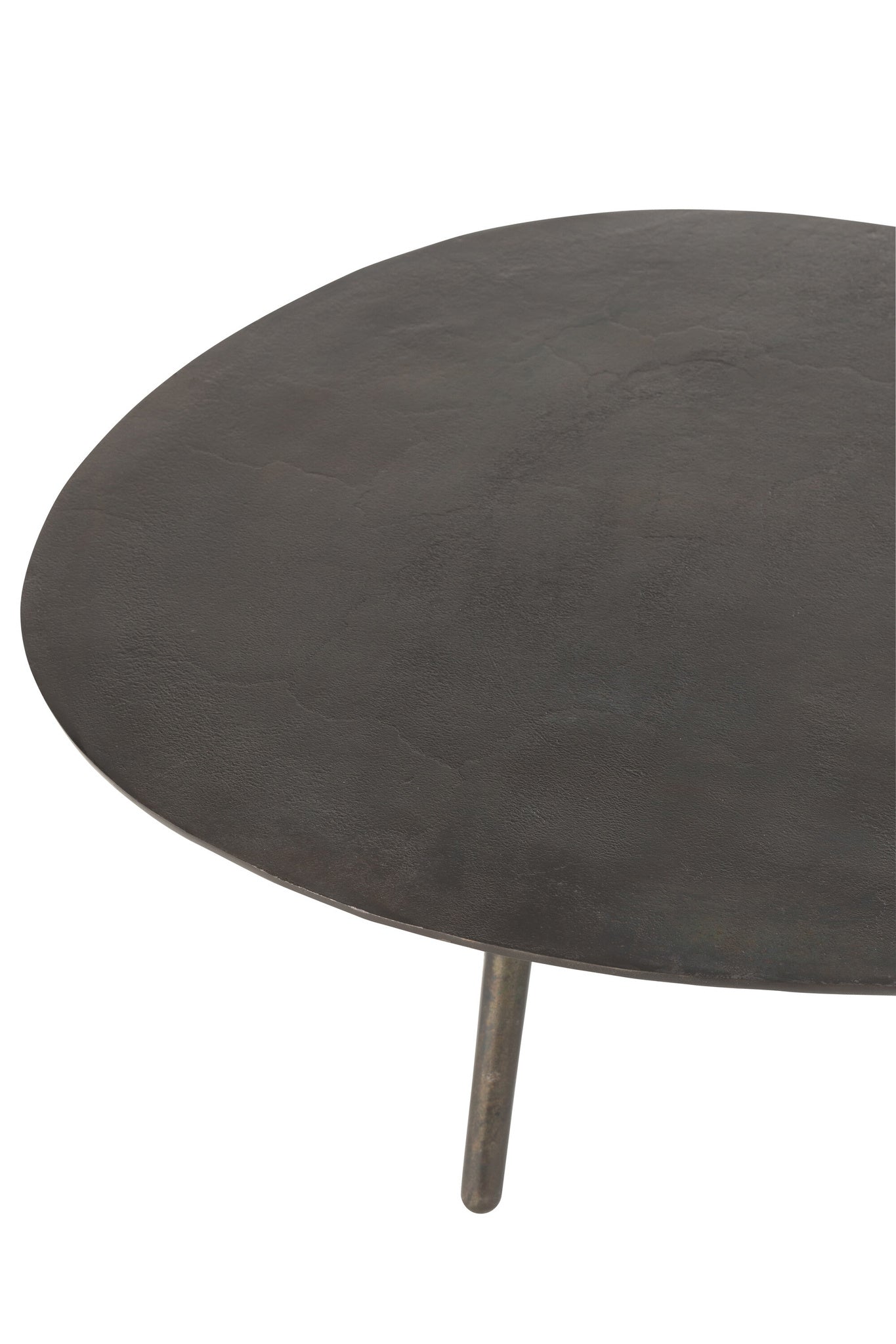 Salontafel Drop Aluminium/IJzer Zwart Groot