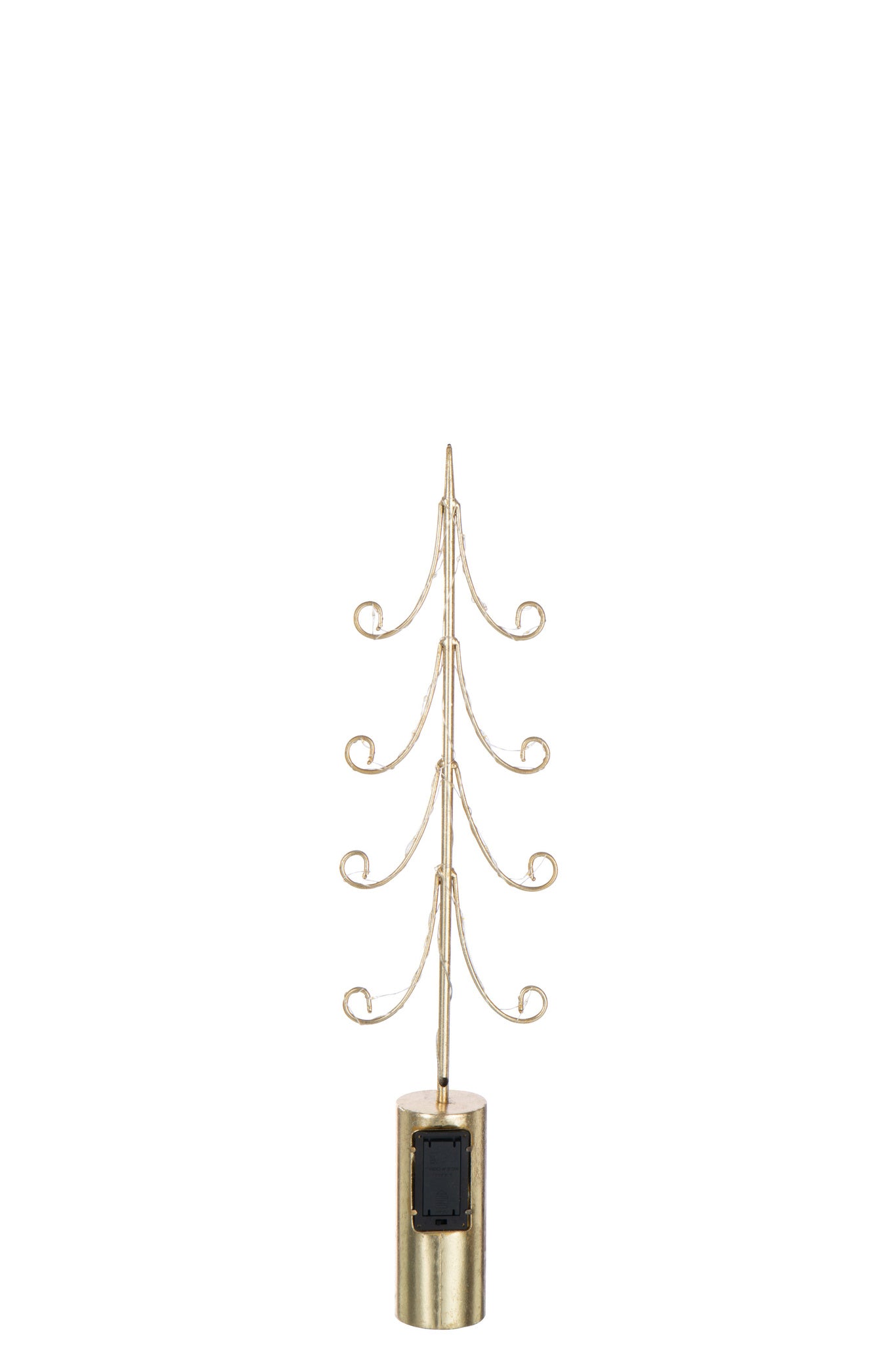 J-LINE BOOM LED CILINDER VOET IJZER GOUDKLEURIG MEDIUM