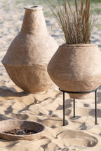 Set van 3 kommen Chad Papier Mache Bruin