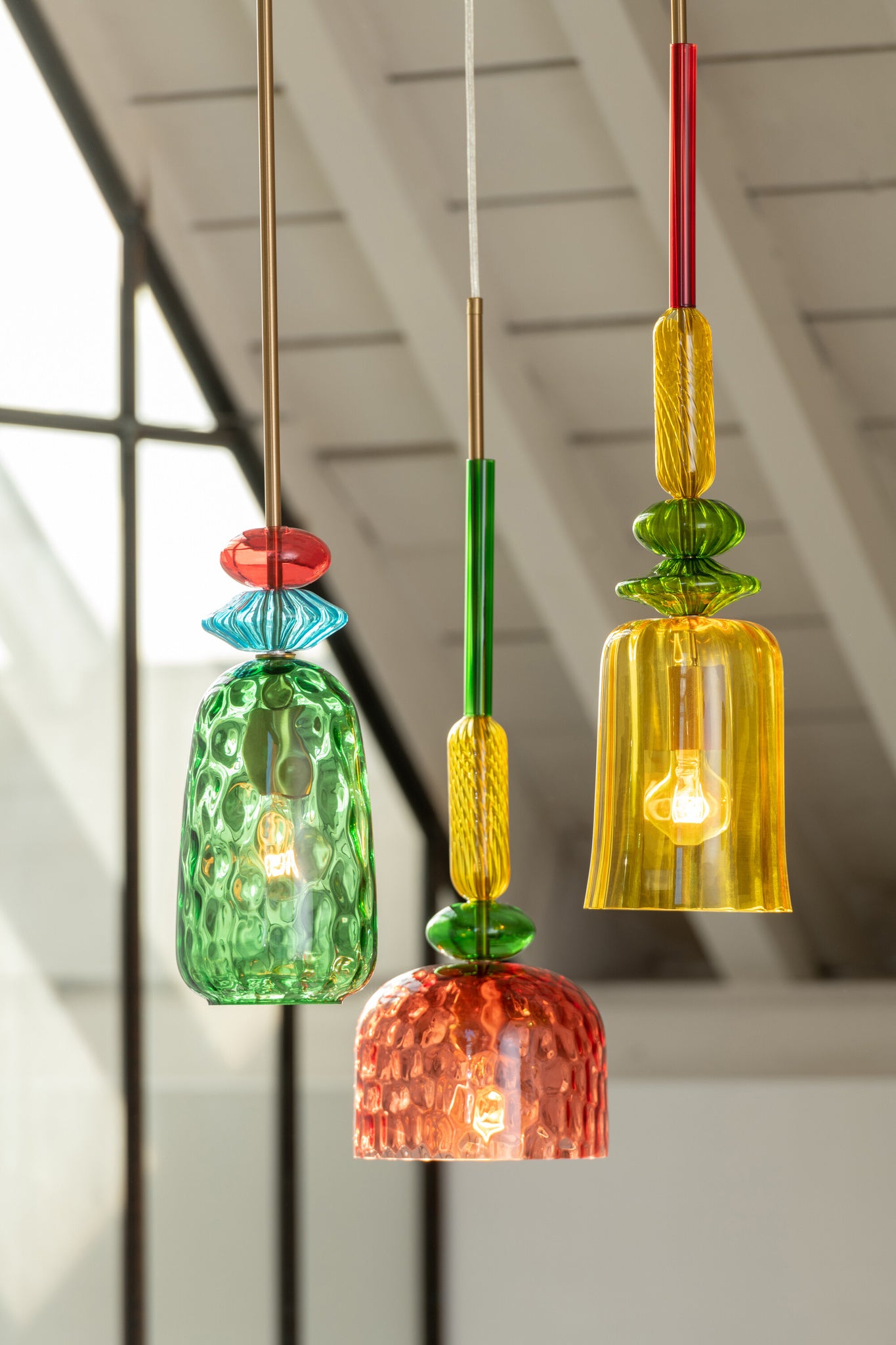 Plafondlamp Fiona Glasmix
