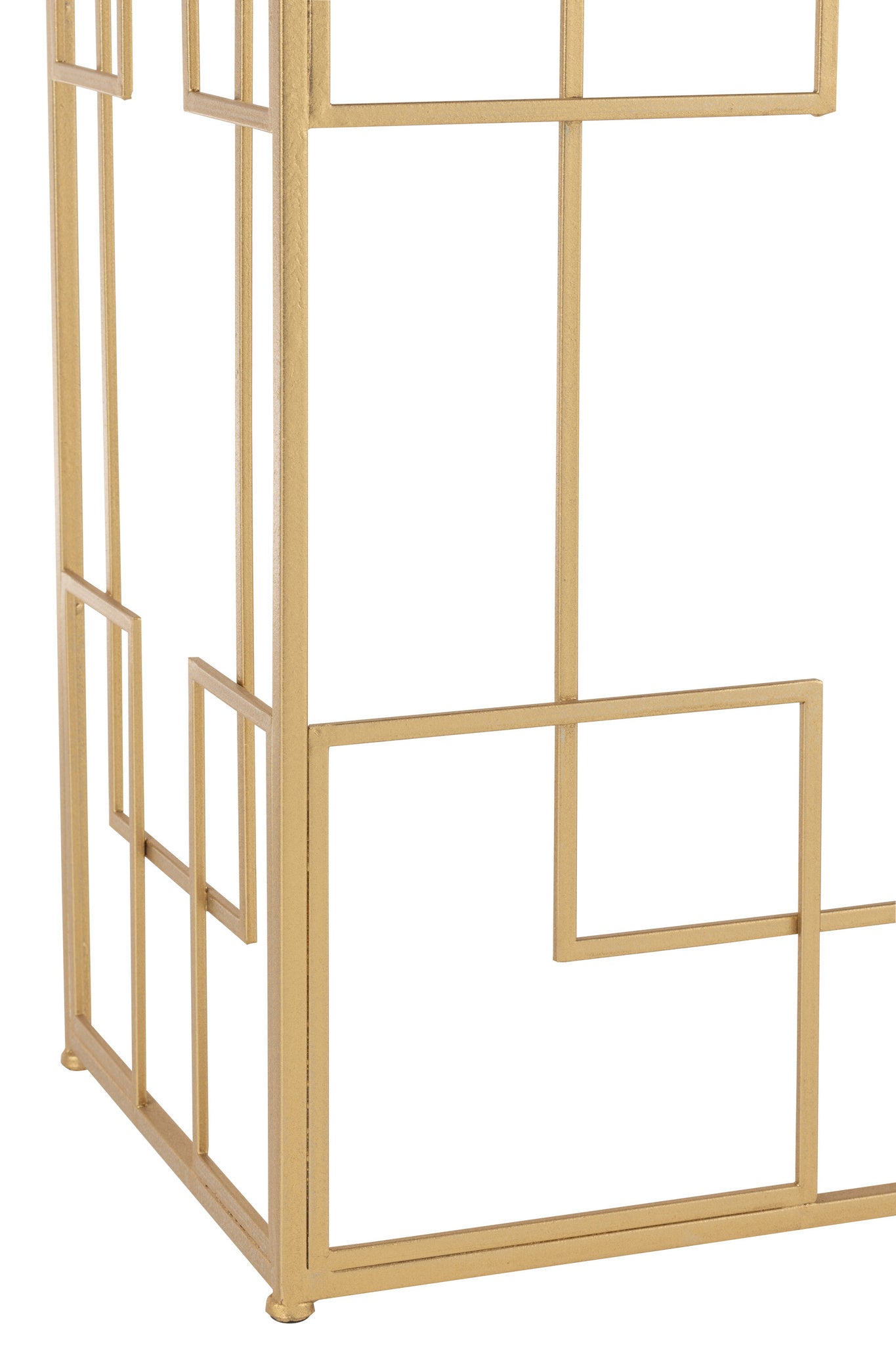 Console Lines Metaal/Glas Goud