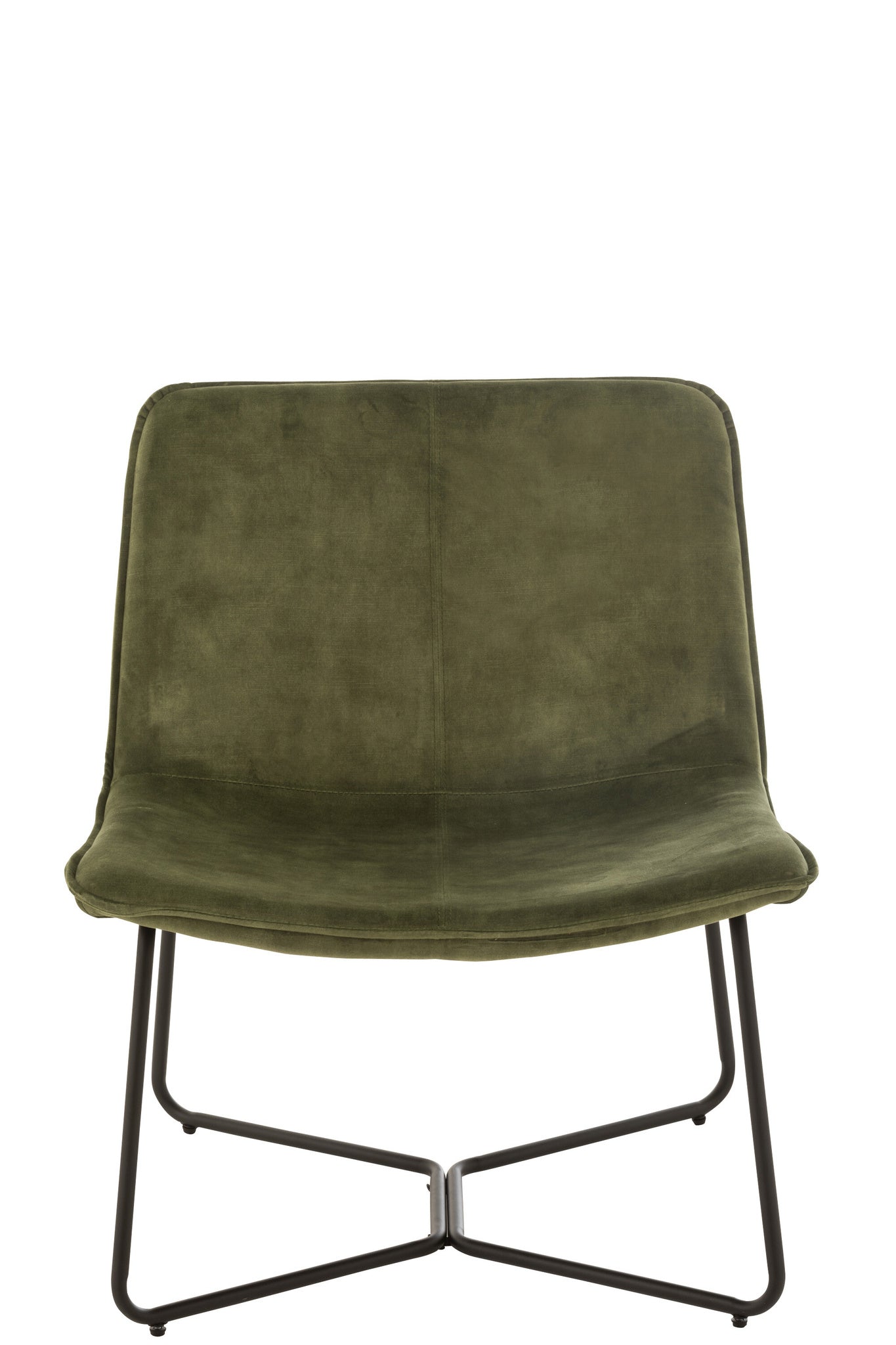 Loungestoel Isabel Metaal/Textiel Groen
