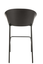 J-Line Bar Chair Lone Ply Wood/Metal Black/Grey
