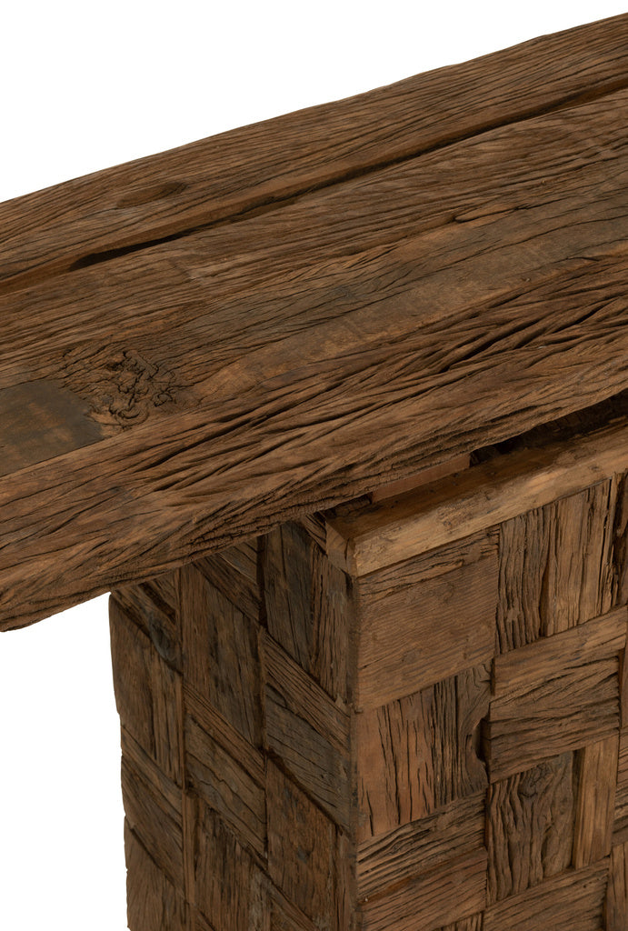 J-LINE CONSOLE WOODY WOOD NATURAL
