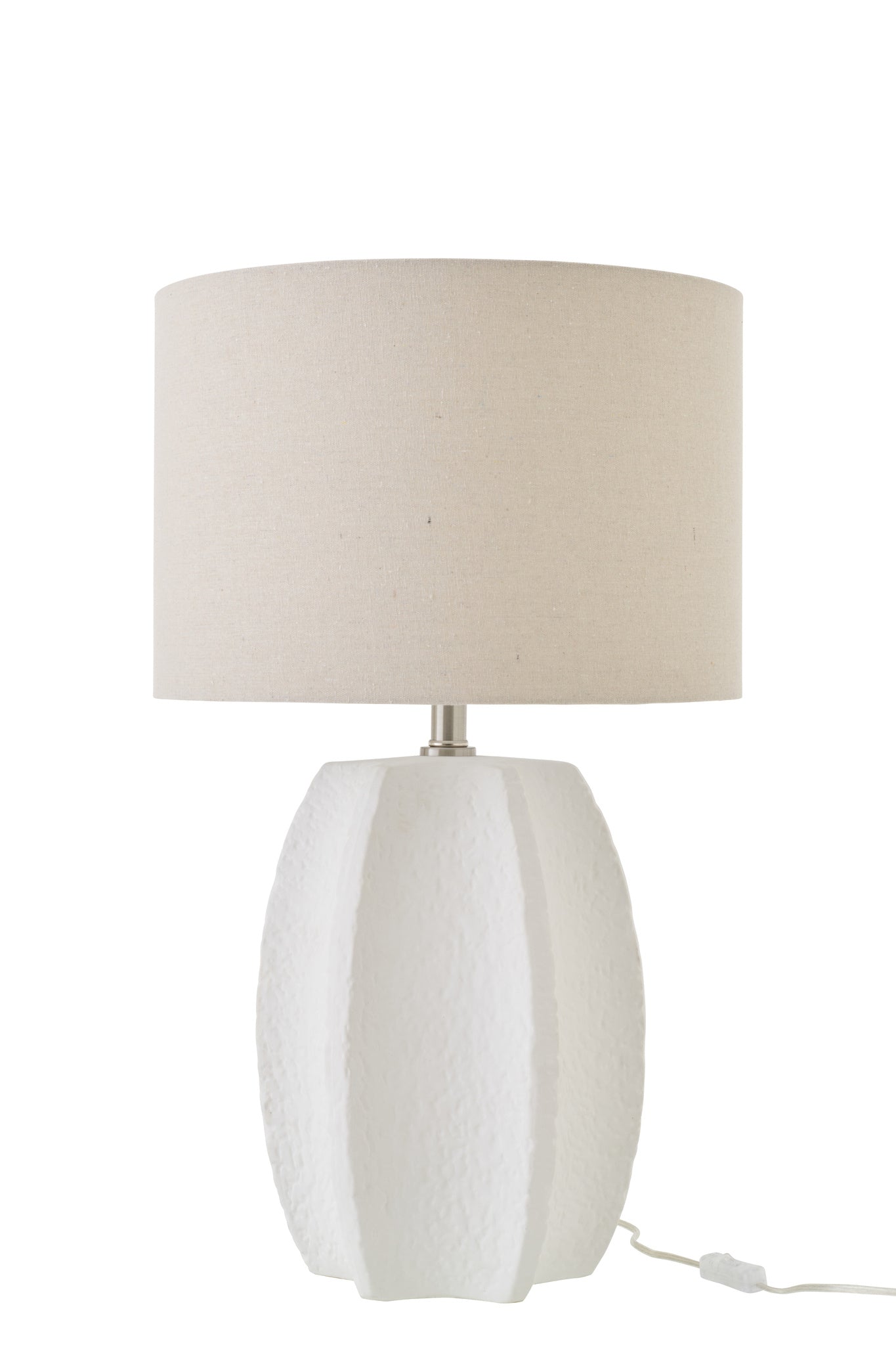 Witte keramische tafellamp