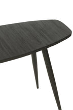Console Ovaal Recycle Teak Zwart