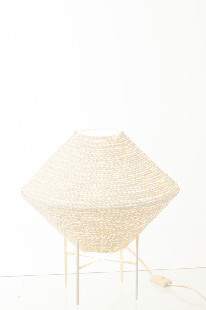 J-LINE HANGLAMP UFO RAFFIA WIT SMALL