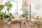 J-LINE SET VAN 3 RONDE SALONTAFELS MANGOHOUT NATUREL