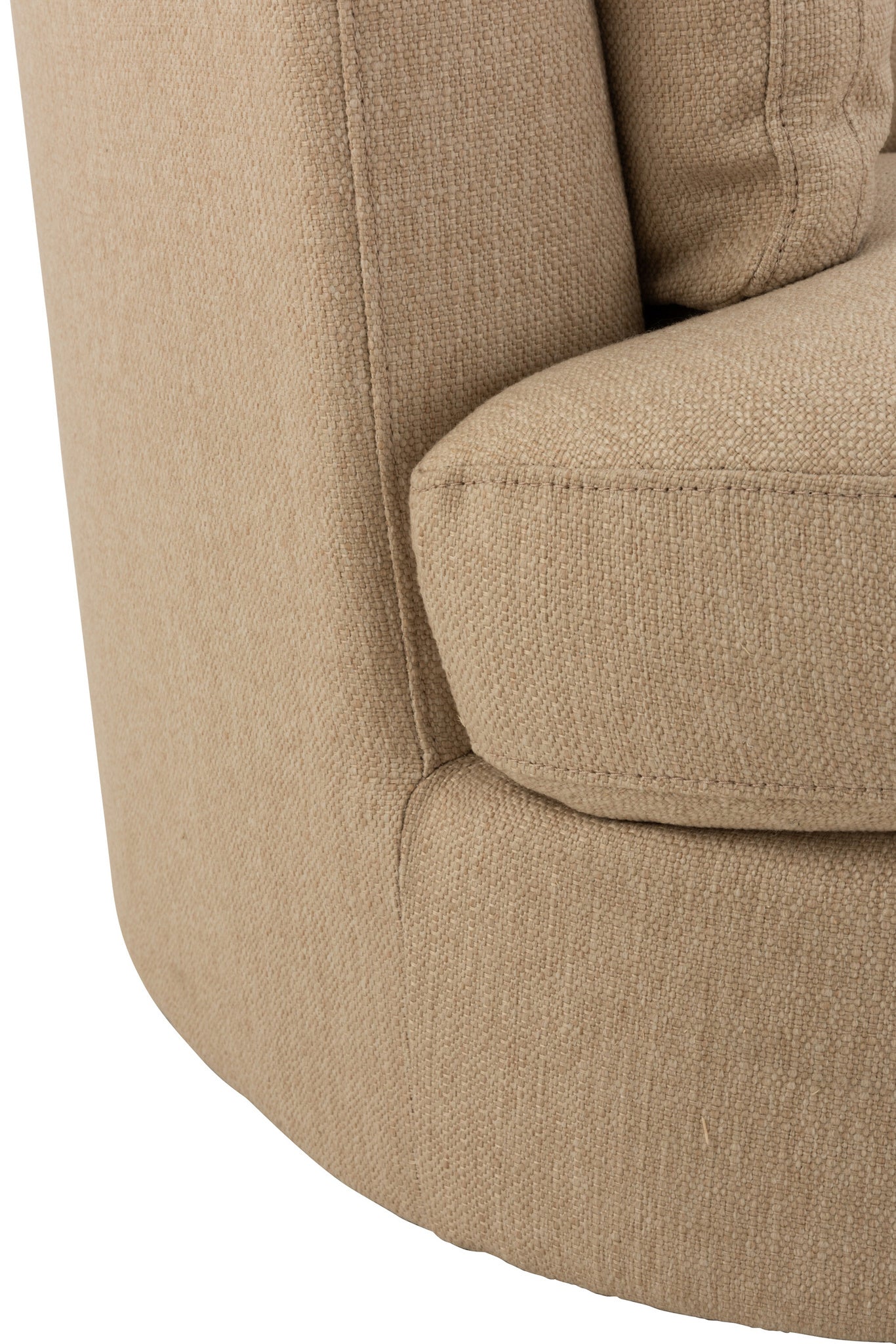 Draaistoel Hout/Textiel Beige