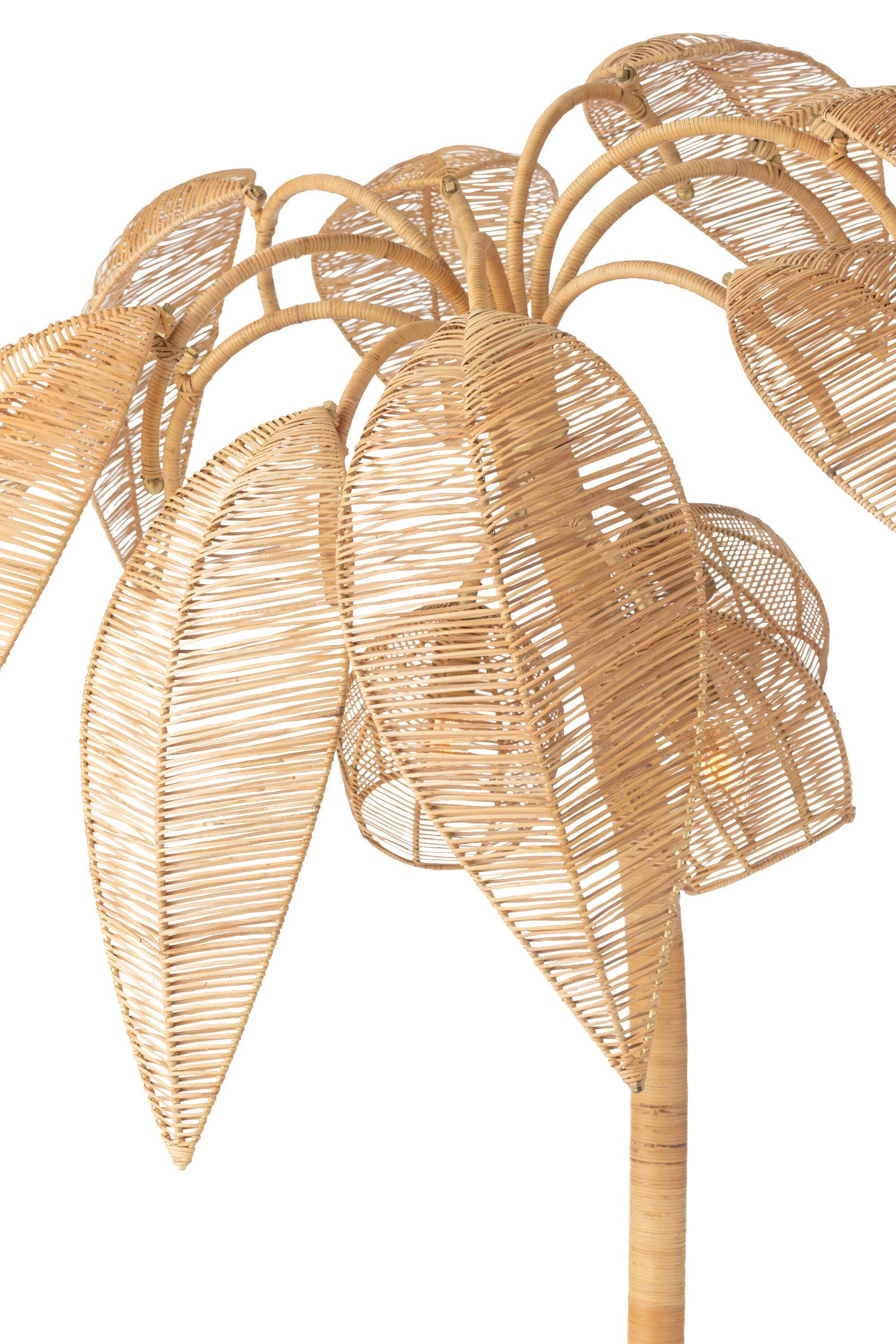 Vloerlamp Kokospalm Rietvlechtwerk Naturel Klein