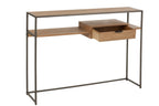 Console 1 lade Hout/Metaal Natuurlijk