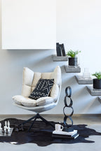 Koeienhuidleer Zwart/Wit 3-4m²