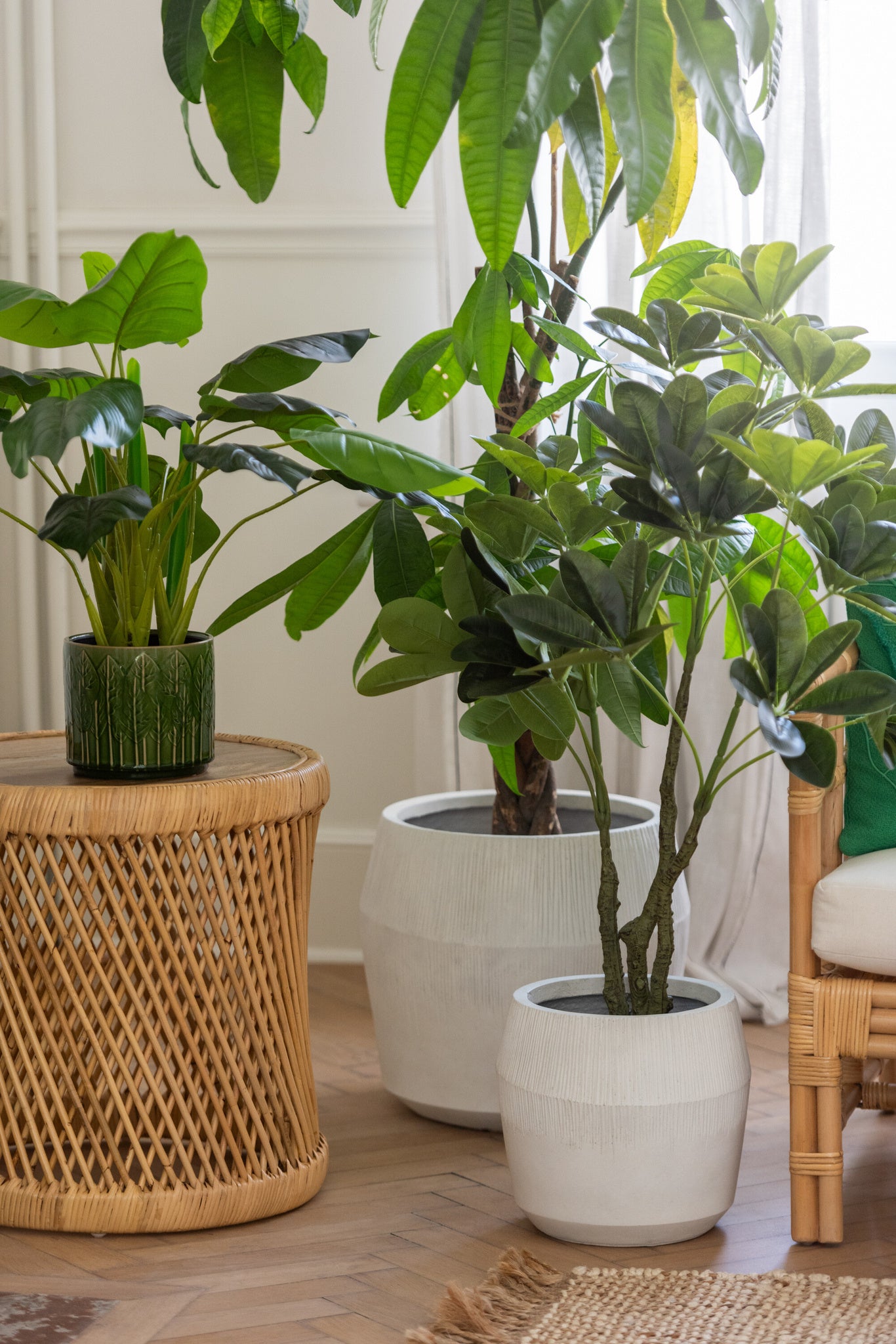 Geldboom Pot Kunststof Groen S