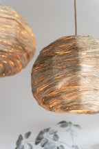 Hanglamp bol bananenblad naturel groot