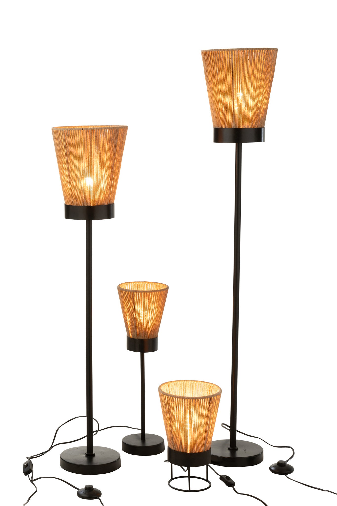 Vloerlamp Luna Jute Beige Groot