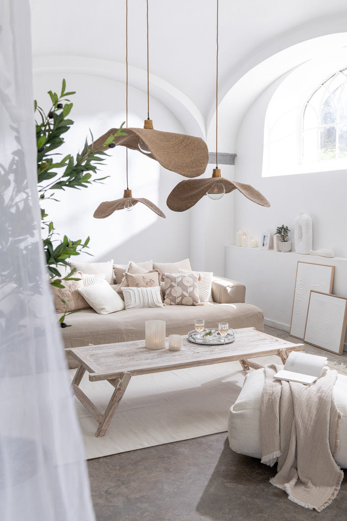J-LINE HANGLAMP MOONJ GRASS NATURAL LARGE