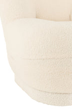 Kruk Teddy Bouclé Wit