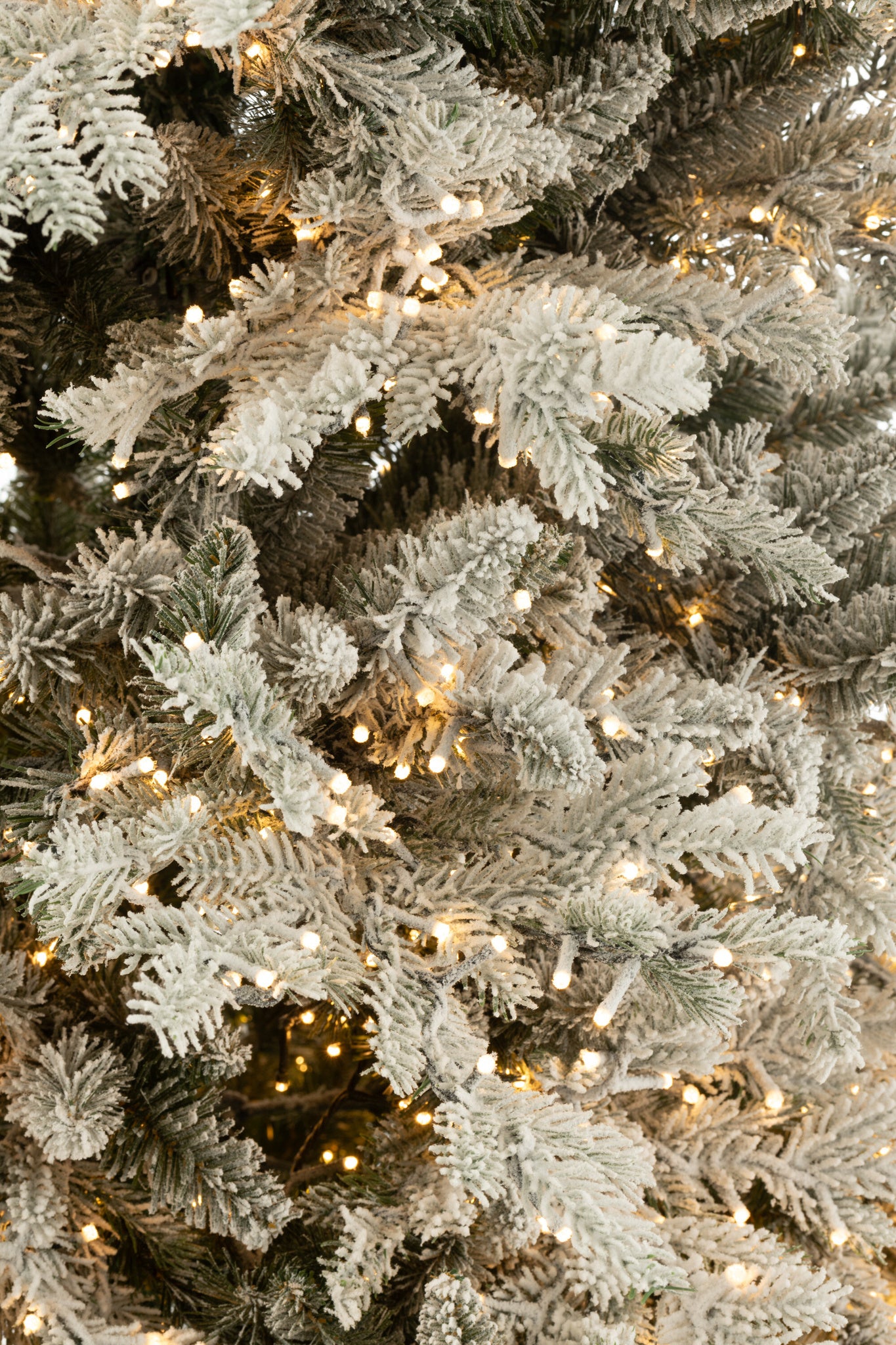 J-LINE KERSTBOOM + SNEEUW 3000 LEDLAMPJES PLASTIC WIT