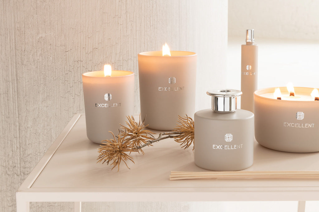 J-LINE HOME FRAGRANCE EXCELLENT GLASS – BEIGE