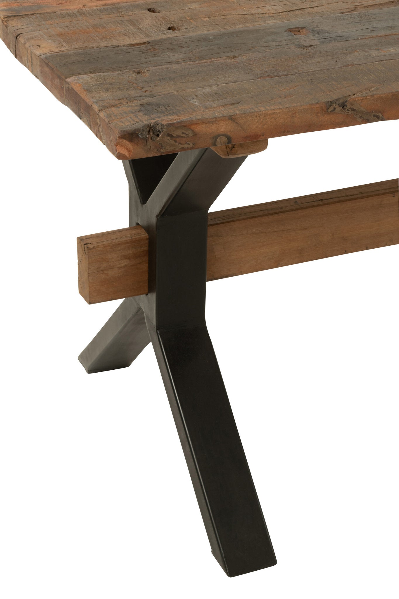 Vintage houten tafel, bruin