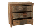 J-LINE KAST VINTAGE – GERECYCLED HOUT BRUIN