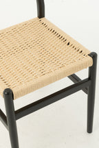 Stoel Lap Beukenhout/Zwart Touw