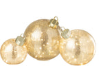 J-LINE KERSTBAL MET LED-VERLICHTING VAN GLAS GOUDKLEURIG GROOT