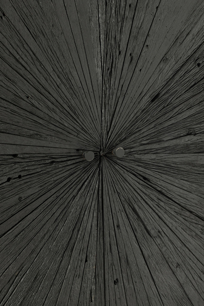 J-LINE KAST SHANIL HOUT/IJZER ZWART