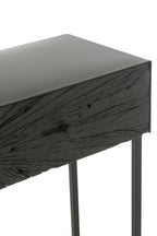Console Shanil Hout/IJzer Zwart