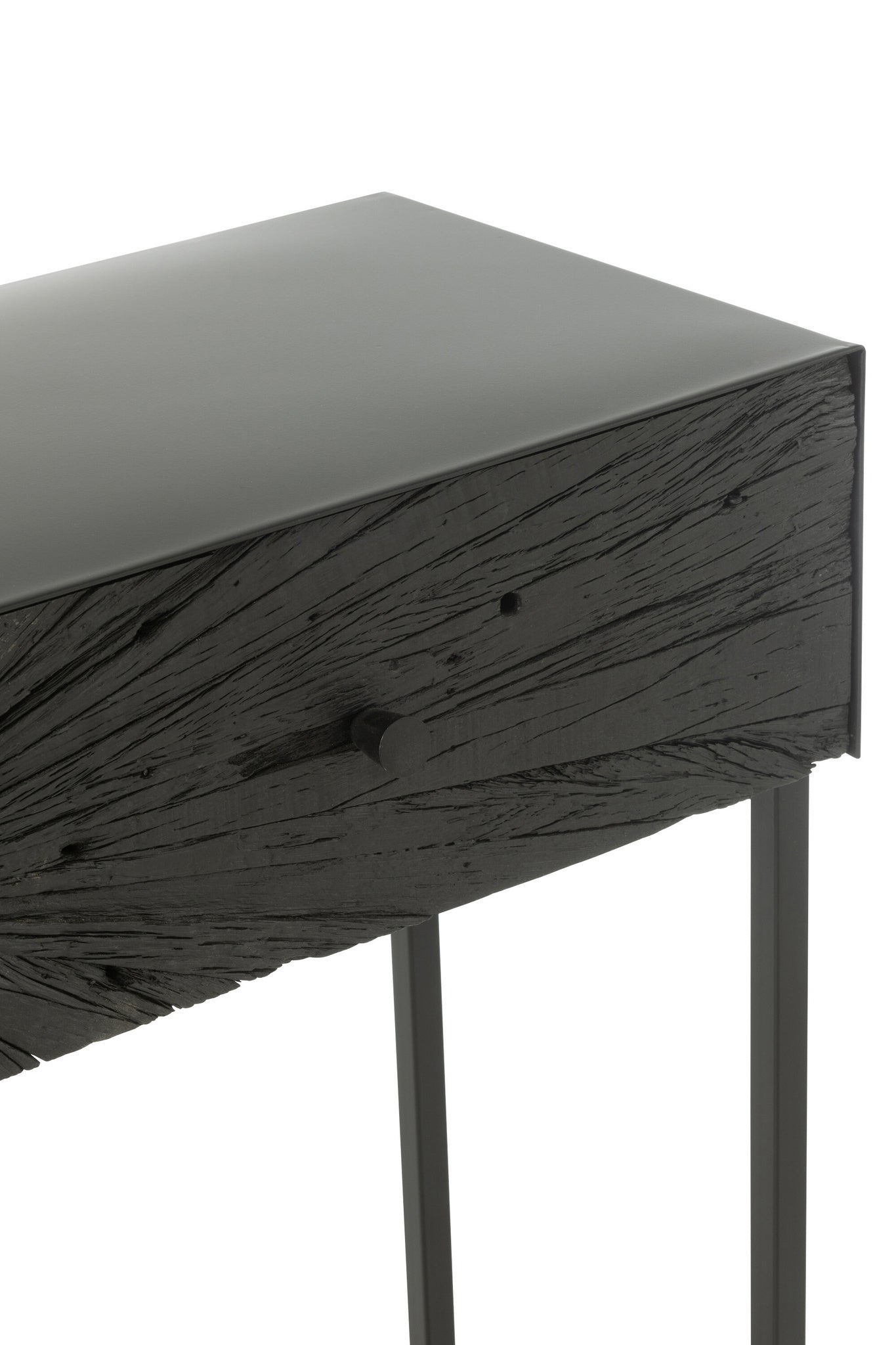 Console Shanil Hout/IJzer Zwart