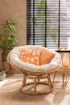 Bank Celine + Kussen Rattan Naturel