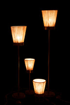 Vloerlamp Luna Jute Beige Groot