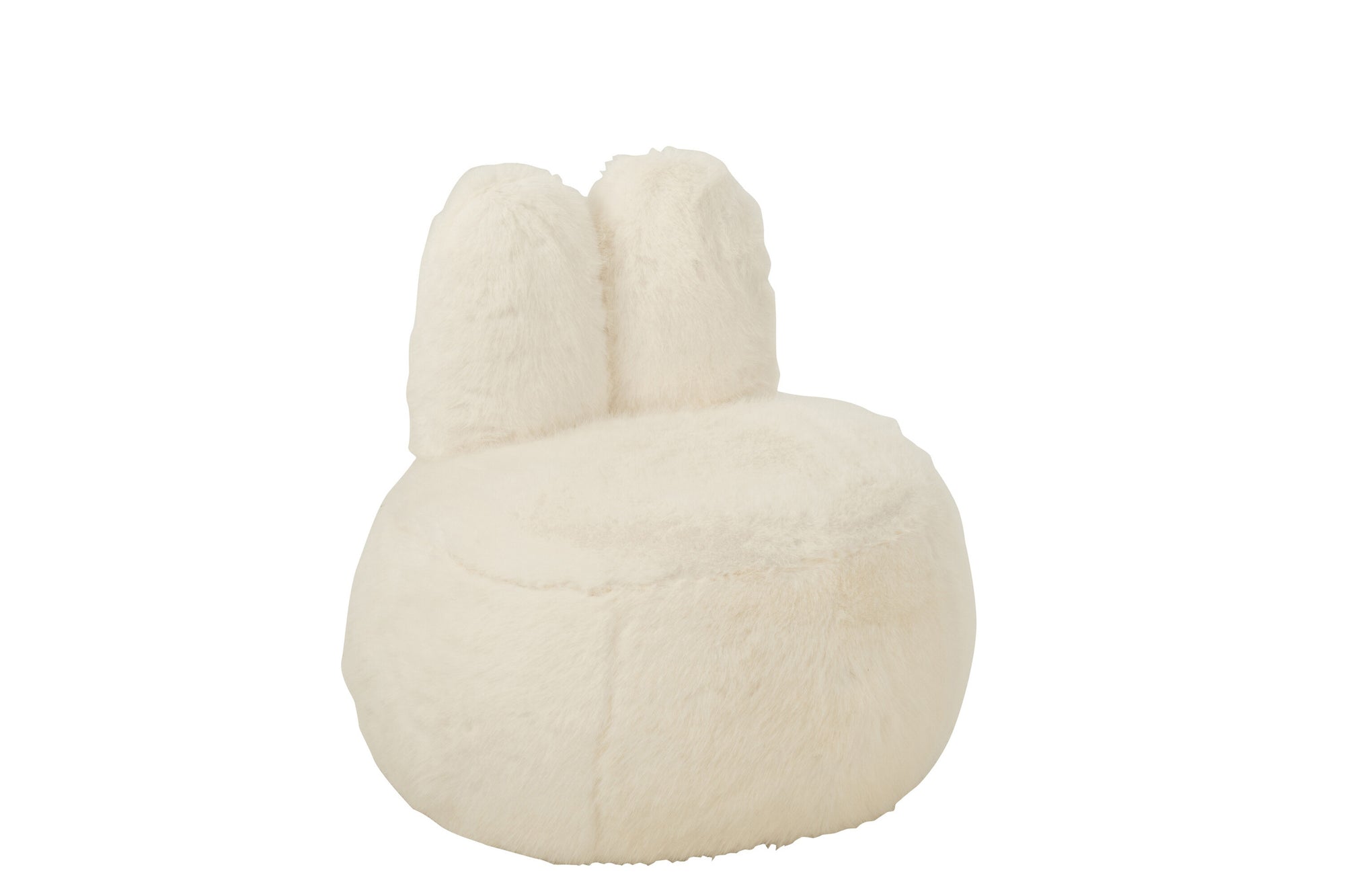 Bontkruk met konijnenoren, wit hout