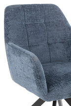 Stoel Louna Ijzer/Acryl Blauw