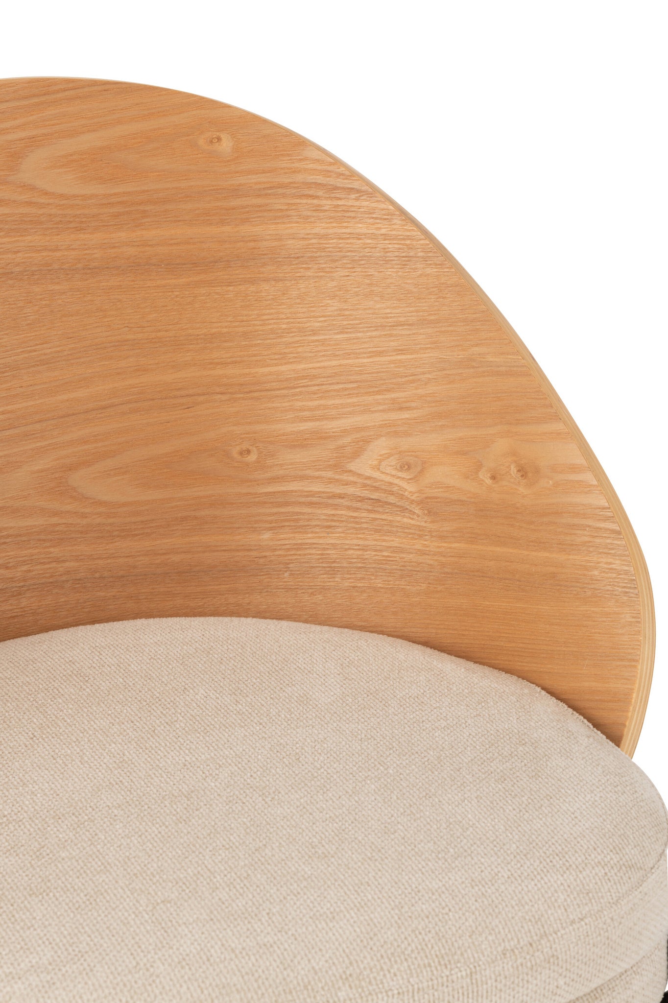 Stoel Lone Ply hout/metaal naturel/beige