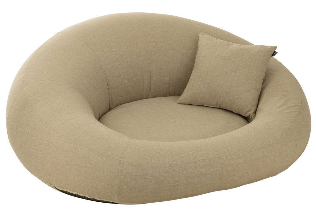 J-LINE MATRAS DONUT – POLYPROPYLEEN BEIGE