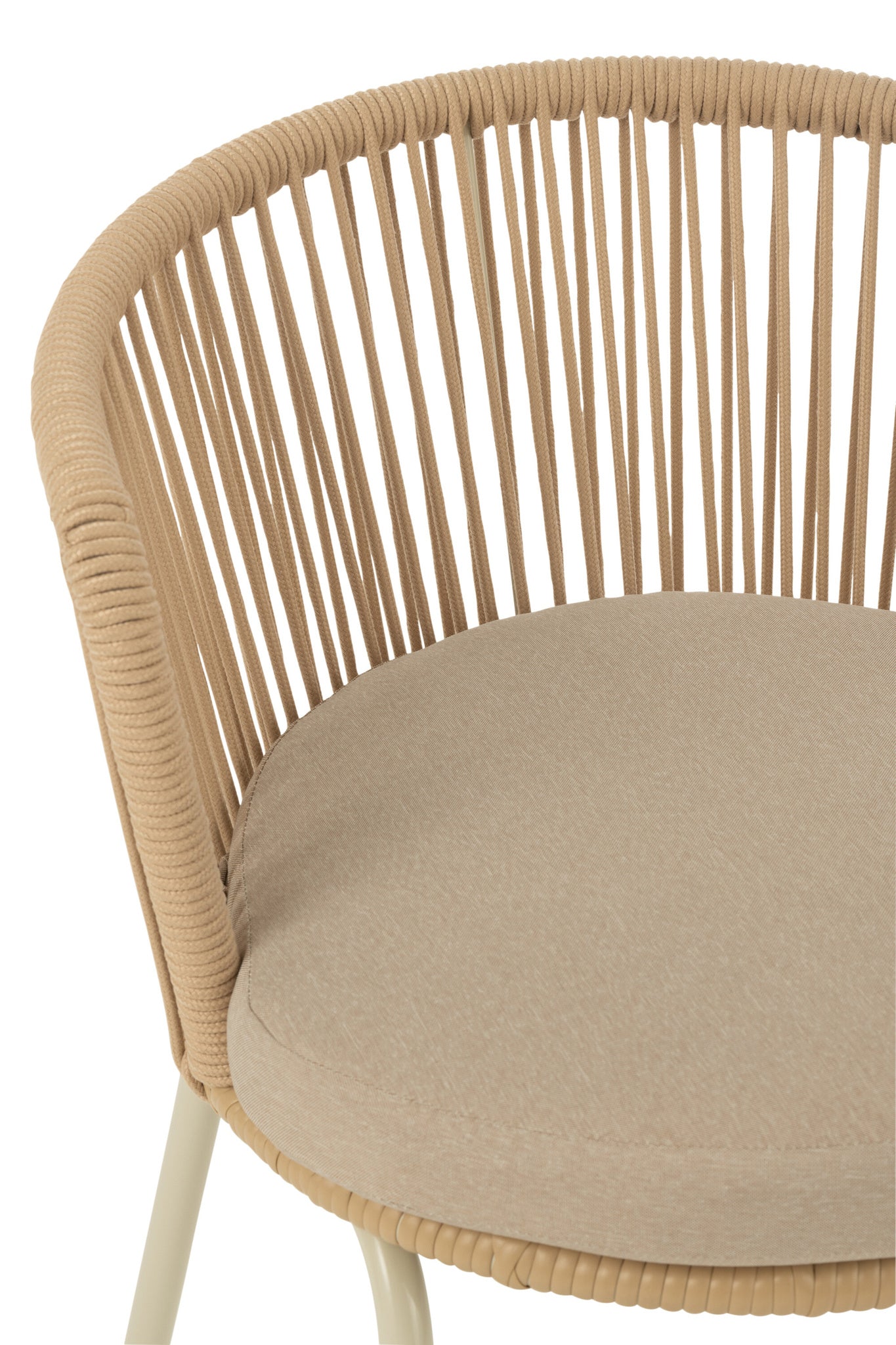 Stoel Toa Staal/Koord Beige