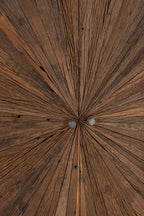 J-LINE KAST SHANIL 2-DEURS HOUT/IJZER NATUREL/GRIJS