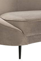 Bank Elisabeth Textiel Zilver
