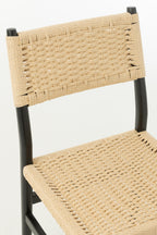 Stoel Lap Beukenhout/Zwart Touw